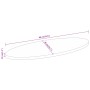 Ovaler Massivholz-Tischplatte aus Mangoholz 80x40x3,8 cm von , Tischplatten - Ref: Foro24-370848, Preis: 50,28 €, Rabatt: %