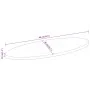 Tablero de mesa ovalado madera maciza de mango 80x40x3,8 cm de , Tableros para mesas - Ref: Foro24-370848, Precio: 47,73 €, D...