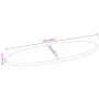 Tablero de mesa ovalado madera maciza de mango 140x50x3,8 cm de , Tableros para mesas - Ref: Foro24-370855, Precio: 92,77 €, ...