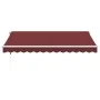Automatic retractable awning with LED lights burgundy 350x250 cm by , Awnings - Ref: Foro24-3214973, Price: 487,62 €, Discoun...