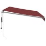 Automatische Markise mit LED-Lichtern in Bordeauxrot, 350x250 cm. von , Markisen - Ref: Foro24-3214973, Preis: 499,79 €, Raba...