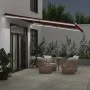 Manuelle ausfahrbare Markise mit LED-Lichtern in Bordeauxrot, 500x300 cm. von , Markisen - Ref: Foro24-3214978, Preis: 438,29...