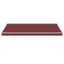 Manual retractable awning with LED lights burgundy 500x300 cm by , Awnings - Ref: Foro24-3214978, Price: 447,83 €, Discount: %