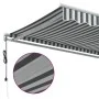 Automatische ausfahrbare Markise in Anthrazitgrau und Weiß, 450x300 cm. von , Markisen - Ref: Foro24-3310234, Preis: 382,82 €...
