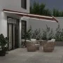 Manual retractable awning with LED lights brown 500x300 cm by , Awnings - Ref: Foro24-3215383, Price: 427,99 €, Discount: %