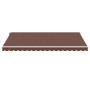 Manual retractable awning with LED lights brown 500x300 cm by , Awnings - Ref: Foro24-3215383, Price: 436,79 €, Discount: %