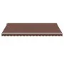 Manual retractable awning with LED lights brown 500x300 cm by , Awnings - Ref: Foro24-3215383, Price: 427,99 €, Discount: %