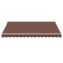 Manual retractable awning with LED lights brown 400x350 cm by , Awnings - Ref: Foro24-3215388, Price: 394,04 €, Discount: %