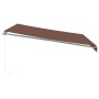 Manuelle ausziehbare Markise mit LED-Lichtern, braun, 400x350 cm. von , Markisen - Ref: Foro24-3215388, Preis: 410,00 €, Raba...