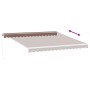 Manuelle ausziehbare Markise mit LED-Lichtern, braun, 400x350 cm. von , Markisen - Ref: Foro24-3215388, Preis: 410,00 €, Raba...