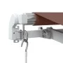 Manual retractable awning with LED lights brown 400x350 cm by , Awnings - Ref: Foro24-3215388, Price: 374,65 €, Discount: %