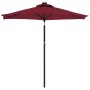 Gartenschirm mit Stahlmast in Bordeauxrot 225x225x212 cm von , Sonnenschirme - Ref: Foro24-4005062, Preis: 64,34 €, Rabatt: %
