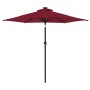 Gartenschirm mit Stahlmast in Bordeauxrot 225x225x212 cm von , Sonnenschirme - Ref: Foro24-4005062, Preis: 64,34 €, Rabatt: %
