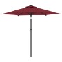 Gartenschirm mit Stahlmast in Bordeauxrot 225x225x212 cm von , Sonnenschirme - Ref: Foro24-4005062, Preis: 64,34 €, Rabatt: %