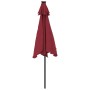 Garden umbrella with burgundy steel pole 225x225x212 cm by , Umbrellas - Ref: Foro24-4005062, Price: 64,34 €, Discount: %