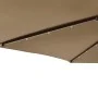 Garden umbrella with LED lights, steel post, taupe color, 225x225x212cm. by , Umbrellas - Ref: Foro24-4005069, Price: 75,02 €...