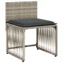 Garden dining set 7 pieces and light gray synthetic rattan cushions by , Garden sets - Ref: Foro24-369014, Price: 345,13 €, D...