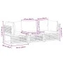 Garden sofa set with 3 pieces, solid acacia wood, and cushions. by , Garden sets - Ref: Foro24-3214888, Price: 419,47 €, Disc...