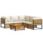 Garden sofa set with 6 pieces, solid acacia wood, and cushions. by , Garden sets - Ref: Foro24-3214912, Price: 739,01 €, Disc...