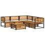 Gartensofagarnitur mit 6-teiligen massiven Akazienholz-Kissen. von , Gartensets - Ref: Foro24-3214912, Preis: 752,04 €, Rabat...