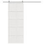 Solid white pine barn door 80x208 cm by , Doors - Ref: Foro24-850645, Price: 129,26 €, Discount: %