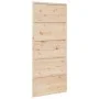 Solid pine wood barn door 90x208 cm by , Doors - Ref: Foro24-850632, Price: 109,80 €, Discount: %