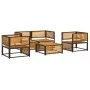 Gartensofagarnitur mit 5-teiligen Kissen Massivholz Akazie von , Gartensets - Ref: Foro24-3214919, Preis: 663,00 €, Rabatt: %