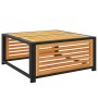 Set of garden sofas with 4-piece solid acacia wood cushions by , Garden sets - Ref: Foro24-3214931, Price: 430,35 €, Discount: %