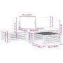 Gartensofagarnitur mit 4-teiligen Kissen aus massivem Akazienholz. von , Gartensets - Ref: Foro24-3214931, Preis: 423,10 €, R...