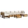 Garden sofa set with 8 pieces, solid acacia wood, and cushions. by , Garden sets - Ref: Foro24-3214933, Price: 991,86 €, Disc...