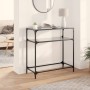 Konsolentisch mit schwarzer Glasoberfläche und Stahlgestell 80x35x81 cm von , Konsolentische - Ref: Foro24-846025, Preis: 51,...