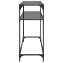 Schminktisch mit schwarzer Glasoberfläche und Stahlgestell 98x35x81 cm von , Konsolentische - Ref: Foro24-846027, Preis: 56,6...