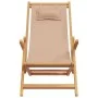 Faltbare Strandstühle, 2 Stück, Stoff und massives Taupe-Holz von , Gartenstühle - Ref: Foro24-3214488, Preis: 169,87 €, Raba...