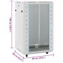 Rotating leg server rack 18U 19" IP20 60x60x100 cm by , Network storage systems - Ref: Foro24-30267, Price: 239,57 €, Discoun...