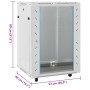 Server rack with swivel feet 15U 19" IP20 53x40x80cm by , Network storage systems - Ref: Foro24-30265, Price: 175,90 €, Disco...