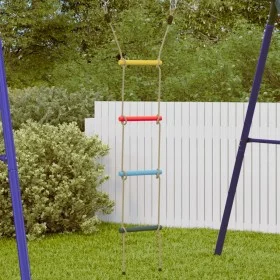 Rope ladder for children with 4 multicolored steps by , Accessories for swings and play structures - Ref: Foro24-4009277, Pri...