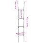 Rope ladder for children with 4 multicolored steps by , Accessories for swings and play structures - Ref: Foro24-4009277, Pri...