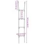 Rope ladder for children with 4 multicolored steps by , Accessories for swings and play structures - Ref: Foro24-4009277, Pri...