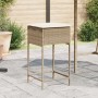 Küchenhocker mit 2 Stück Kunststoff-Rattan-Sitzkissen in Beige. von , Gartenstühle - Ref: Foro24-368321, Preis: 94,05 €, Raba...
