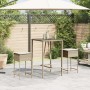 Küchenhocker mit 2 Stück Kunststoff-Rattan-Sitzkissen in Beige. von , Gartenstühle - Ref: Foro24-368321, Preis: 94,05 €, Raba...