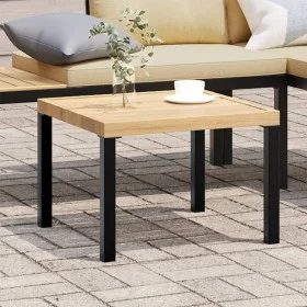 Gartentisch aus schwarzem pulverbeschichtetem Stahl, 55x55x39,5 cm. von , Gartentische - Ref: Foro24-4008568, Preis: 51,36 €,...