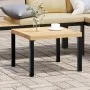 Gartentisch aus schwarzem pulverbeschichtetem Stahl, 55x55x39,5 cm. von , Gartentische - Ref: Foro24-4008568, Preis: 51,96 €,...