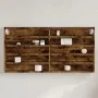 Vitrina de madera de ingeniería roble ahumado 100x8,5x50 cm de , Estantes y estanterías - Ref: Foro24-847951, Precio: 39,89 €...