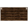 Engineered smoked oak wood display case 100x8.5x50 cm by , Shelves and shelves - Ref: Foro24-847951, Price: 40,56 €, Discount: %