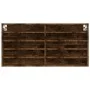 Engineered smoked oak wood display case 100x8.5x50 cm by , Shelves and shelves - Ref: Foro24-847951, Price: 40,05 €, Discount: %