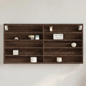 Ingenieurholz-Vitrine in Eichenbraun, 100x8,5x50 cm. von , Regale und Regale - Ref: Foro24-847953, Preis: 41,08 €, Rabatt: %