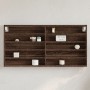 Vitrina de madera de ingeniería marrón roble 100x8,5x50 cm de , Estantes y estanterías - Ref: Foro24-847953, Precio: 41,68 €,...