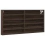 Engineered wood display case in brown oak, 100x8.5x50 cm by , Shelves and shelves - Ref: Foro24-847953, Price: 41,08 €, Disco...