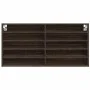 Engineered wood display case in brown oak, 100x8.5x50 cm by , Shelves and shelves - Ref: Foro24-847953, Price: 41,08 €, Disco...
