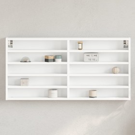 Weißes Holzvitrine aus Ingenieurholz, 100x8,5x50 cm. von , Regale und Regale - Ref: Foro24-847947, Preis: 42,33 €, Rabatt: %
